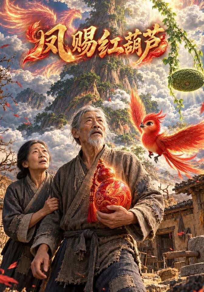 凤赐红葫芦